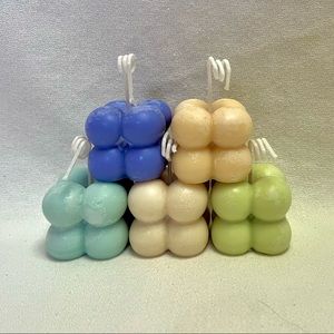 Small Cube Scented Candles l Coconut +  Soy Wax l Vegan & Cruelty-free